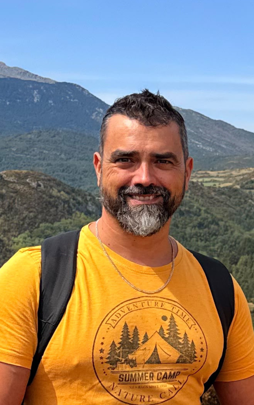 Óscar Gonzalvo, instructor de respiración en El Perelló